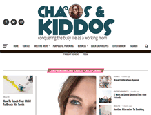 Tablet Screenshot of chaosandkiddos.com